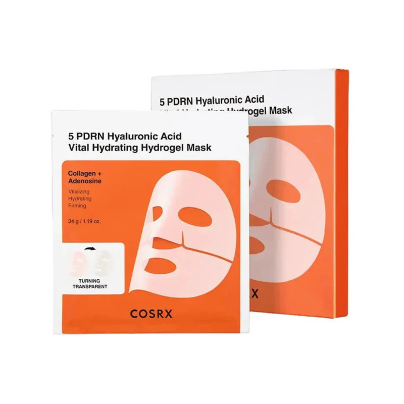 COSRX 5 PDRN Hyaluronic Acid Vital Hydrating Hydrogel Mask Set