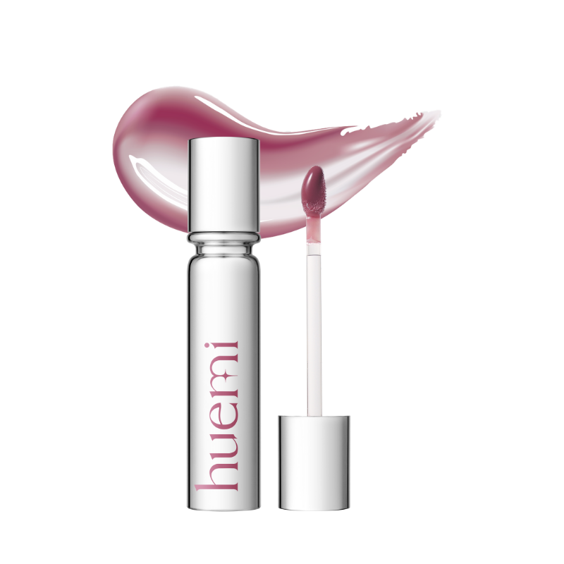 HUEMI Melting Glaze Lip Gloss- 02 VEILED MOUVE