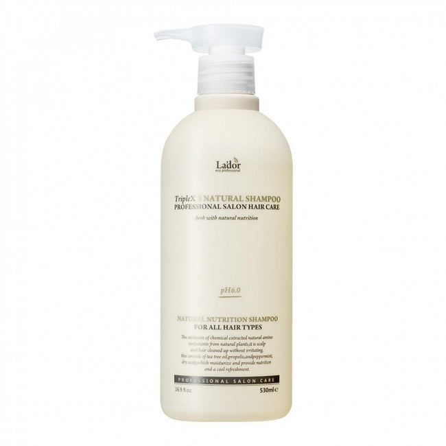 LADOR ТripleX3 Natural Shampoo 530 ml