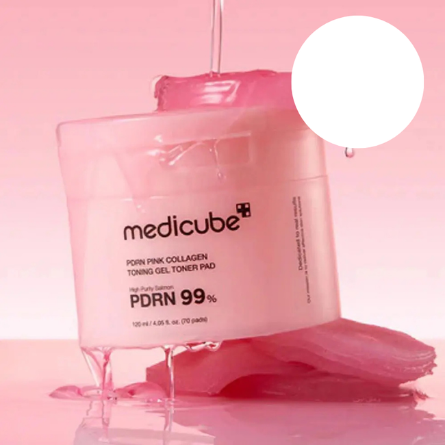 MEDICUBE PDRN Pink Collagen Toning Gel Toner Pad