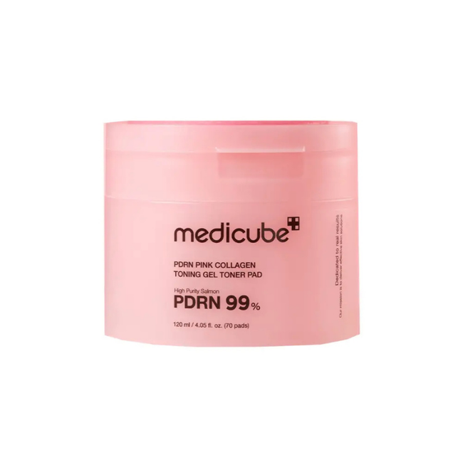 MEDICUBE PDRN Pink Collagen Toning Gel Toner Pad