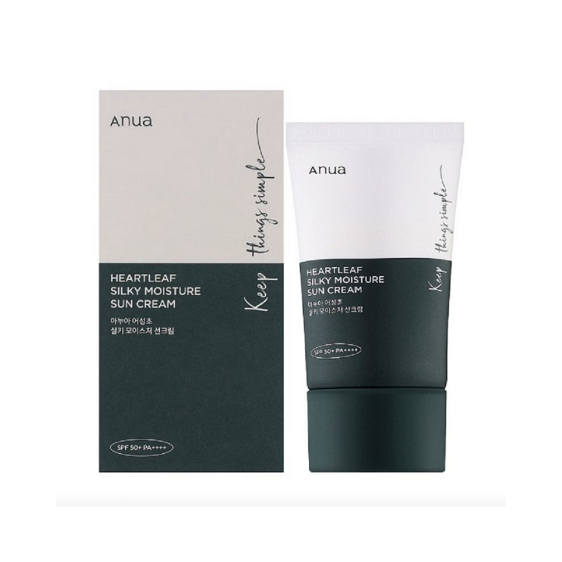 ANUA  Heartleaf Silky Moisture Sun Cream SPF 50+ PA++++