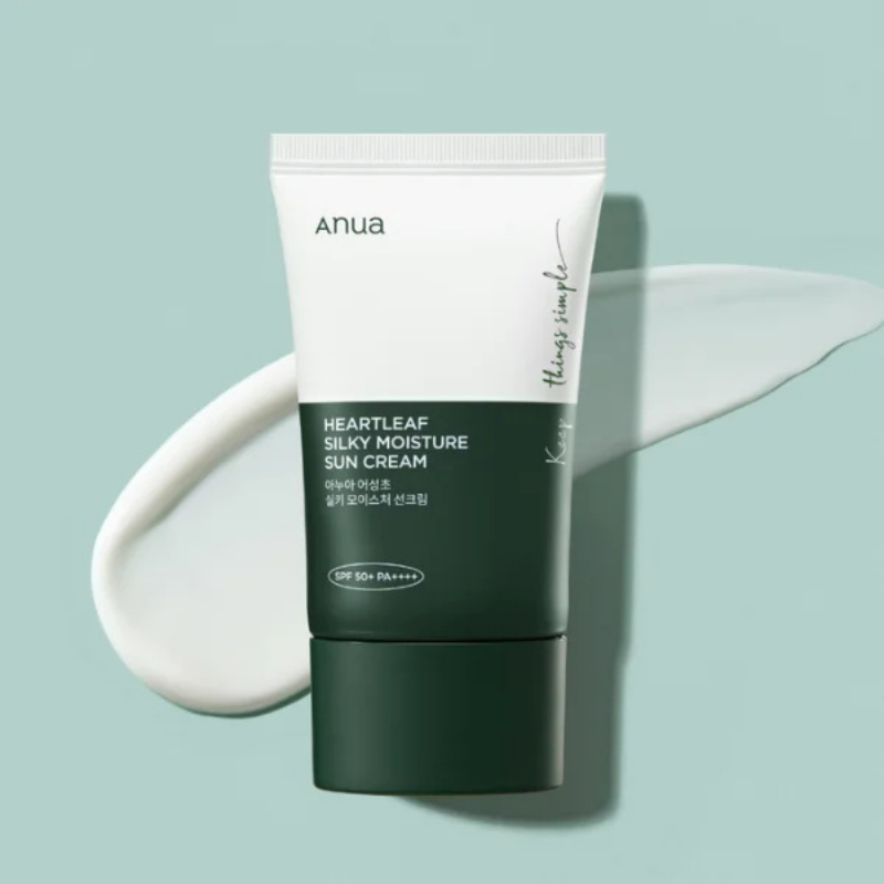ANUA  Heartleaf Silky Moisture Sun Cream SPF 50+ PA++++