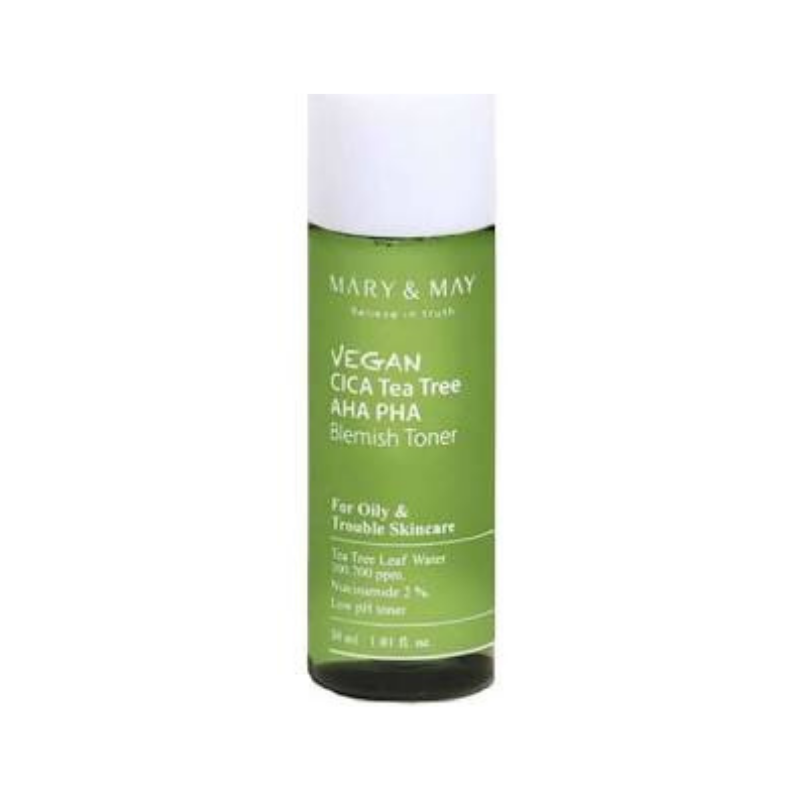 MARY & MAY -Vegan Cica Tea Tree AHA PHA Toner MINI