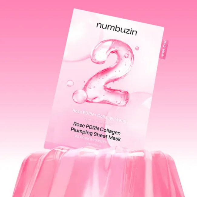 NUMBUZIN Rose PDRN Collagen Plumping Sheet Mask