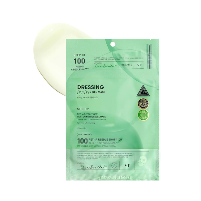 VT COSMETICS RETI-A REEDLE SHOT 100- Hydrogel Mask (2 étapes)