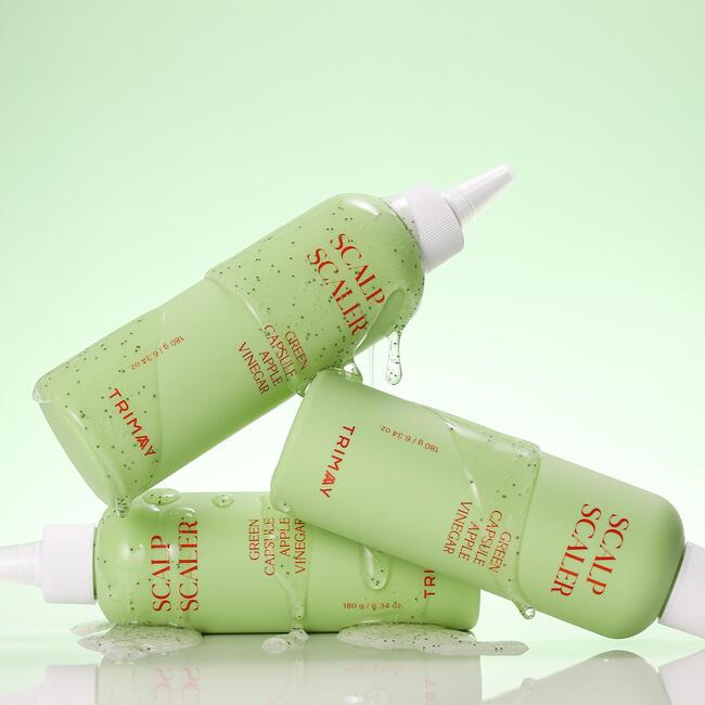 TRIMAY Green Capsule Apple Vinegar Scalp Scaler