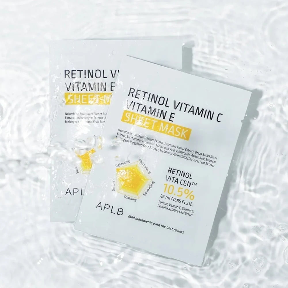 APLB Retinol Vitamin C Vitamin E Sheet Mask