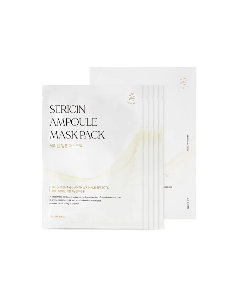 EAU DE SILK Sericin Ampoule Mask Pack 5 PCS