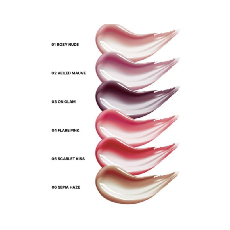 HUEMI Melting Glaze Lip Gloss- 04 FLARE PINK