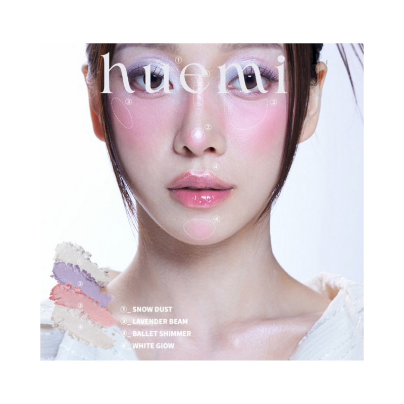 HUEMI Multi-use Glow On Palette- 01 FULL GLAM