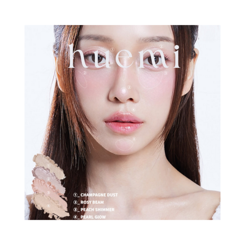 HUEMI Multi-use Glow On Palette- 02 PURE GLAM