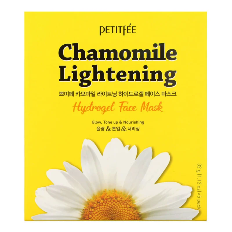 Petitfee Chamomile Lightening Hydrogel Face Mask